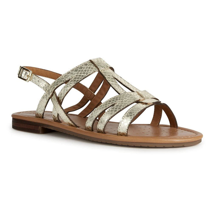 Geox Mädchen D Sozy S Flat Sandal 40 EU Lt Gold, 40 EU Lt Gold