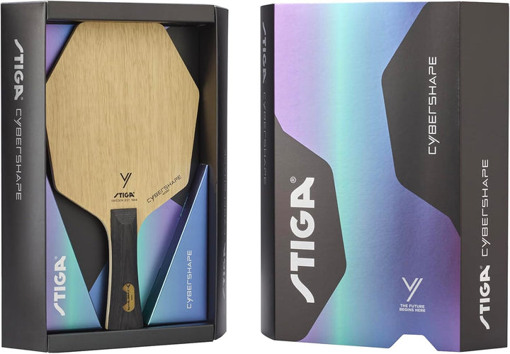 Stiga Cybershape Wood Tischtennis Holz – Tischtennisholz aus Holz mit exklusiver Cybershape-Form Kon