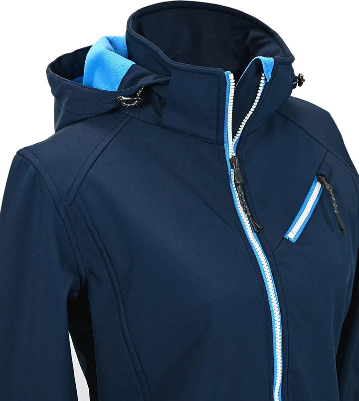 MADSea Damen Softshelljacke Funktionsjacke 36 dunkelblau, 36 dunkelblau