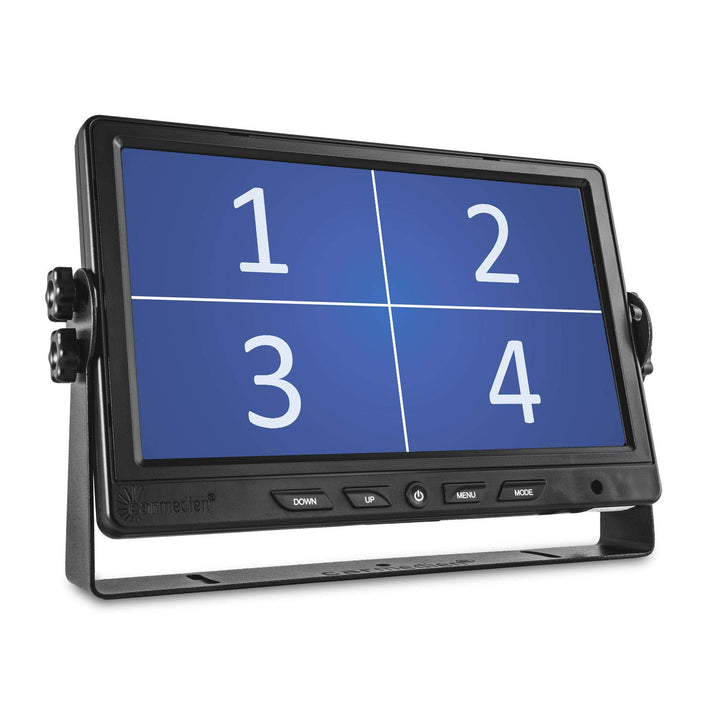 Carmedien 9" Quad Monitor CM-NMR9Q4 4 Fach Split-Screen Video Display LCD LED TFT Bildschirm 12V - 2