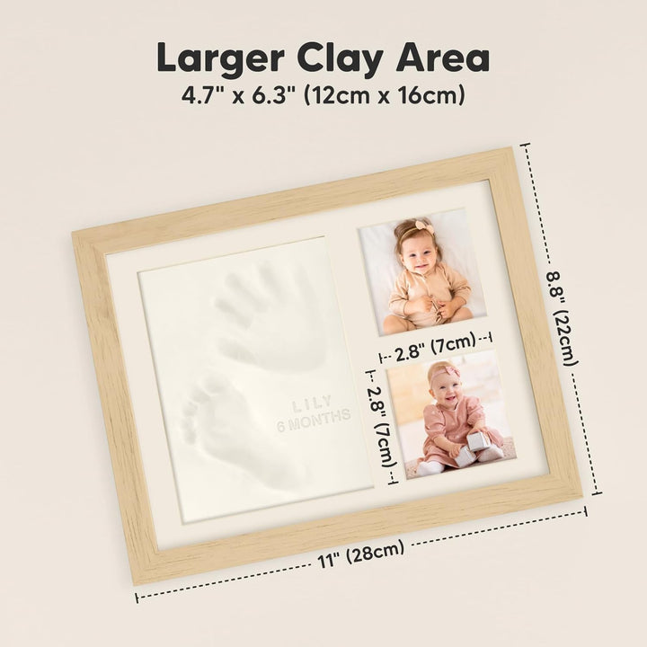 Baby Handabdruck und Fussabdruck Set - Gipsabdruck Baby Hand und Fuss für Neugeborene - Handabdruck