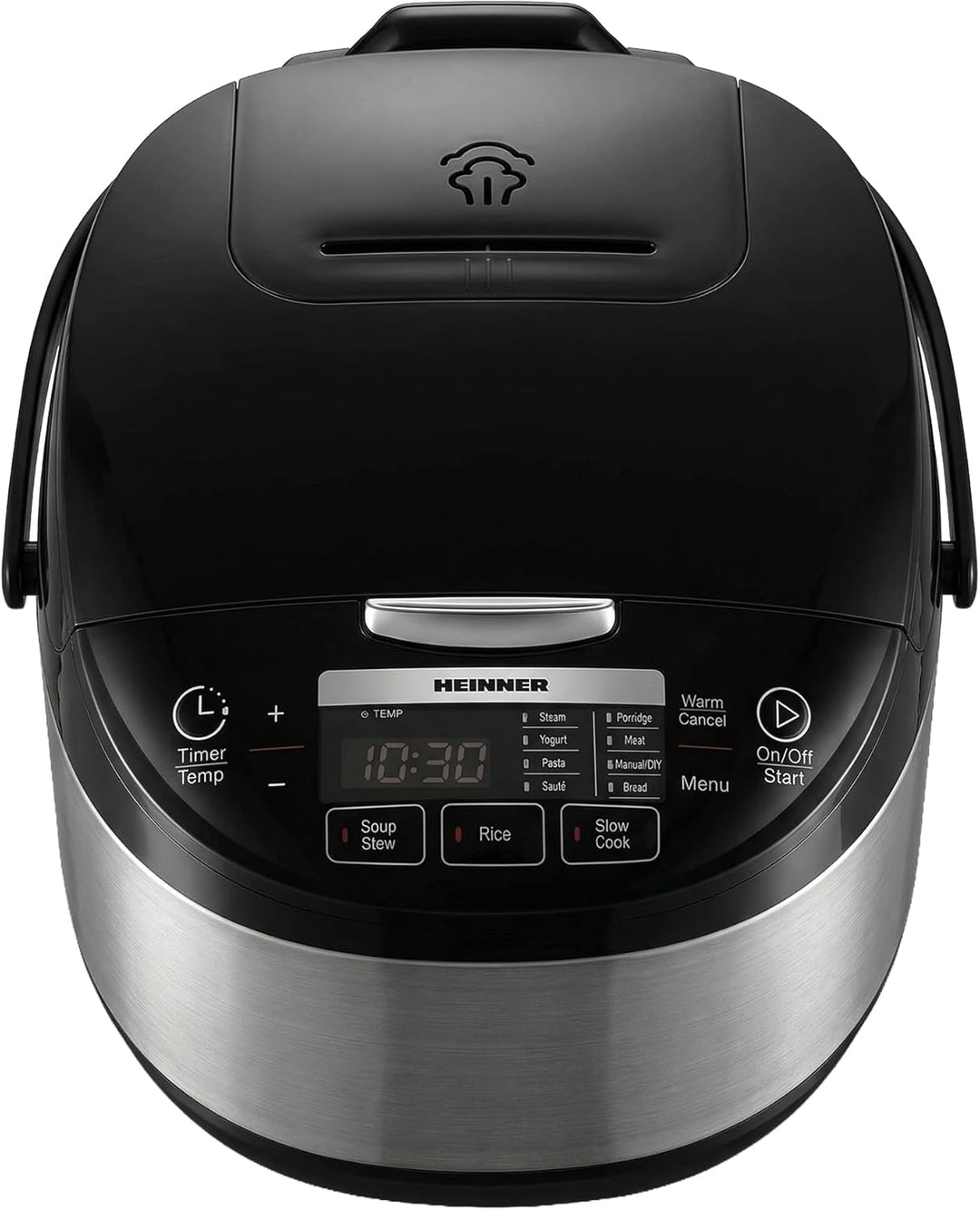 Multicooker HMCK-5BK, 5 L, 770–918 W, Touch-Bedienfeld, LED-Display, 24-Stunden-Timer, Warmhaltefunk