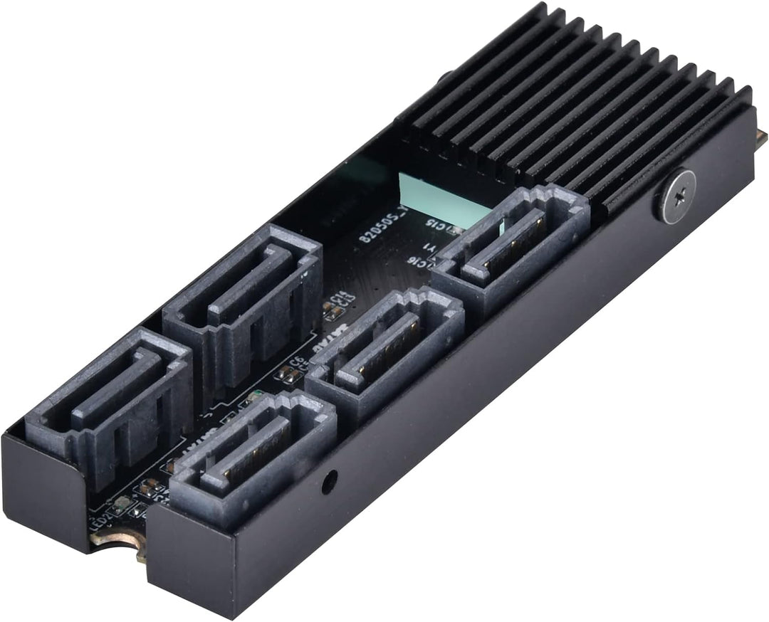 SilverStone Technology SST-ECS07-5-Port-SATA-Gen3-6Gb/s-Non-RAID-M.2-PCIe-Speichererweiterungskarte