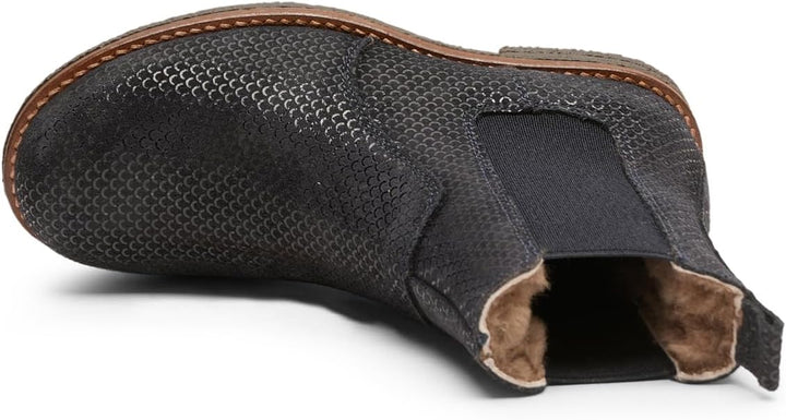 Bisgaard Kinder Chelsea Boots/Winterstiefeletten NEO Lamb Rot Rauleder 29 EU Blueberry, 29 EU Bluebe