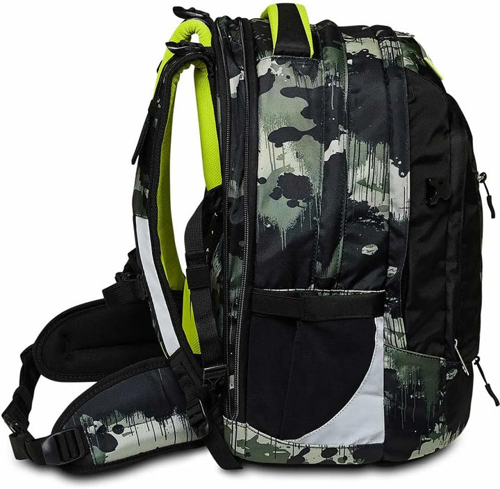 Seven Schulranzen ergonomisch, eweiterbar, anpassbar, Schulrucksack, Tornister mit verschiedenen Fäc