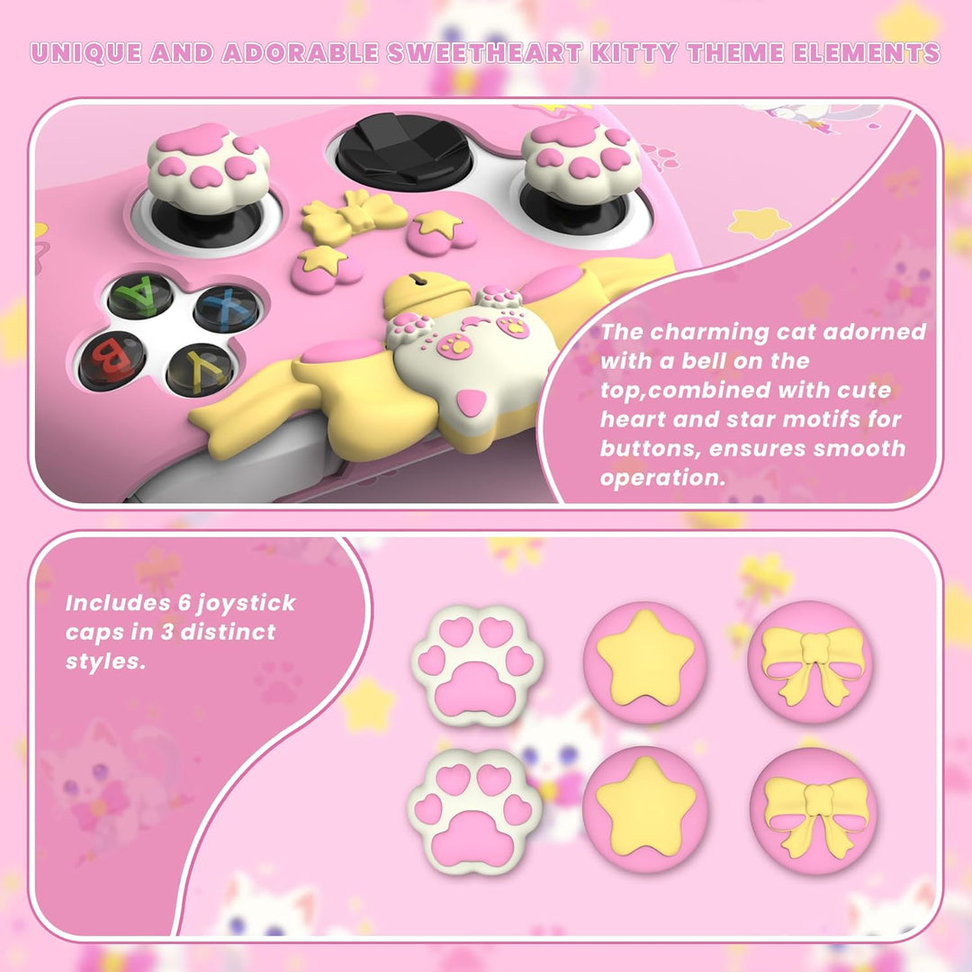 PlayVital Cute Schutzhülle für Xbox Series X/S Controller, rutschfeste Silikon Hülle Case Zubehör fü