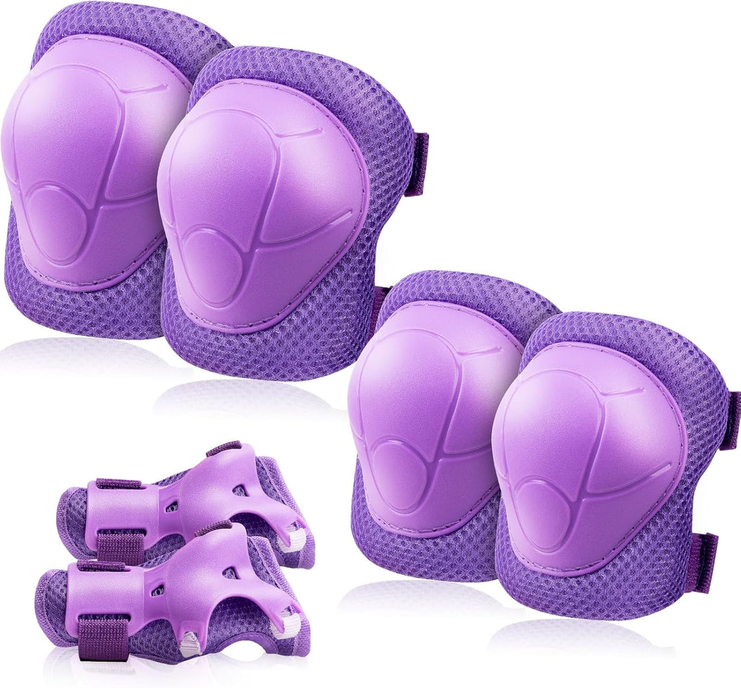 Knieschoner Kinder Schoner Inliner Protektoren: [6er Set] Schützer Inline Skates Kinder Knieschützer