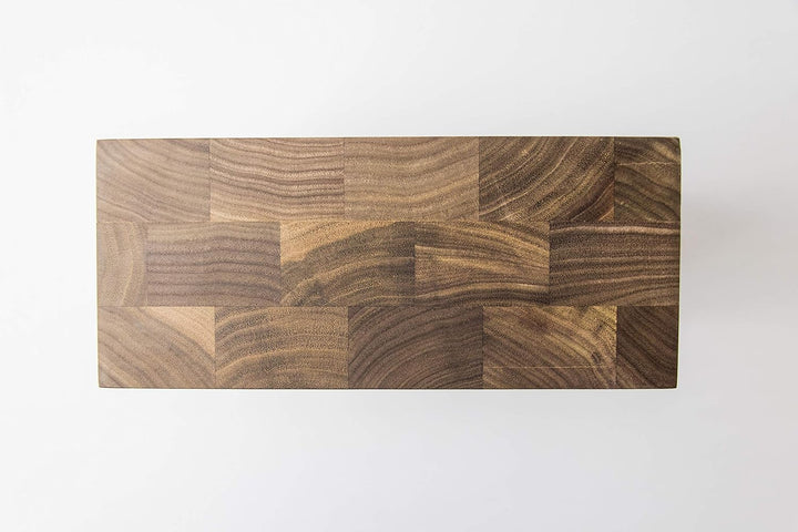 Messerblock BLOQ 701 unbestückt | Magnetblock Holz für 8 Messer | Nussbaum Messerleiste | Magnetleis