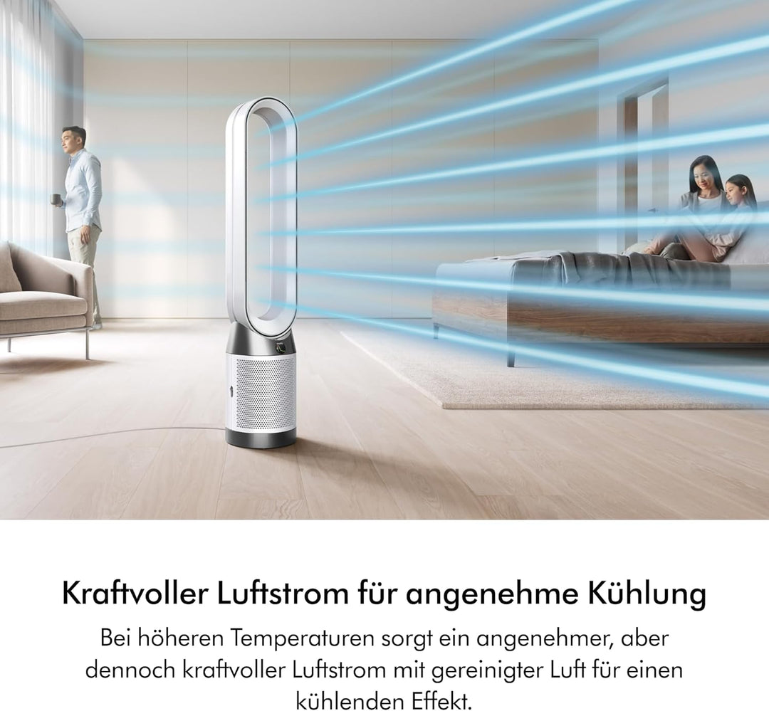 Dyson Purifier Cool PC1 Luftreiniger mit kraftvollem kühlenden Luftstrom (Weiss/Weiss)