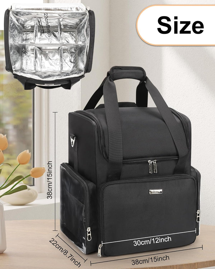 Relavel Friseur-Reisetasche Profi Friseurkoffer Friseurwerkzeugtasche Aufbewahrungsorganizer für Fri