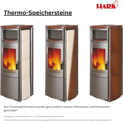 HARK 6x Thermospeichersteine für Kaminöfen