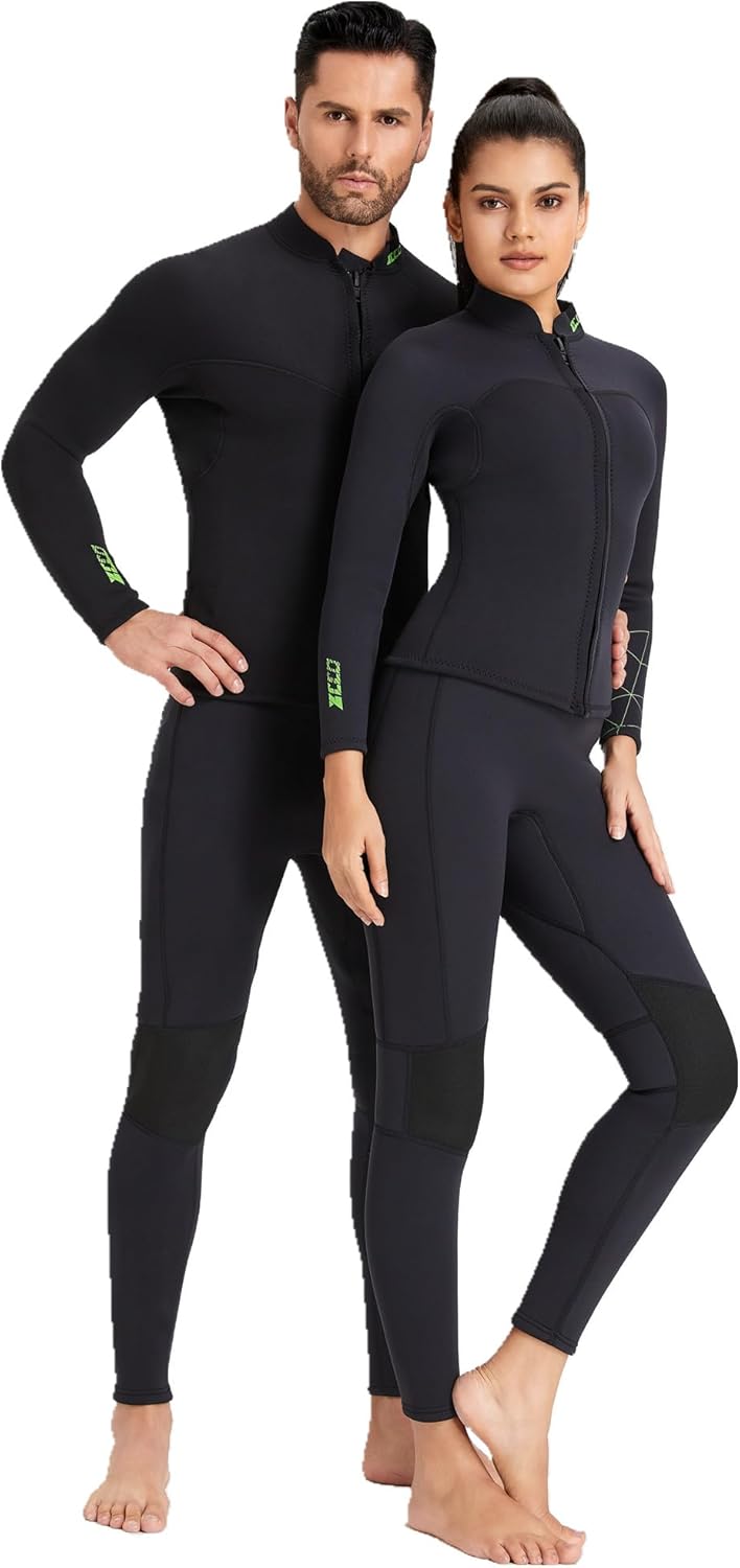 ZCCO Herren und Damen Neoprenhose, 1,5mm/3mmLange Neoprenhose, Tauchhose zum Surfen, Kajakfahren, Sc