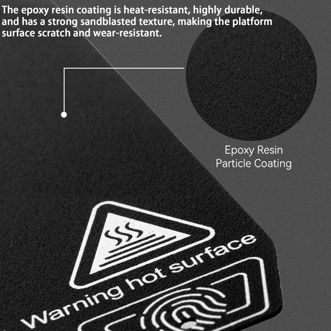 Creality Epoxy Resin Build Plate for K1, 3D Printer Double Side Epoxy Resin Particle Coating Print B