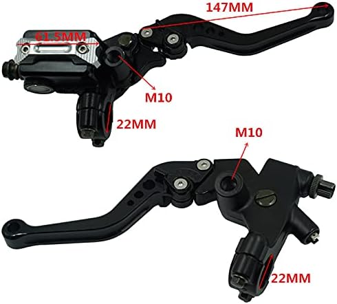 CENPEK Universal Motorrad 7/8 Zoll 22MM Lenker Hauptbremszylinder Kupplungshebel Links und Rechts Se