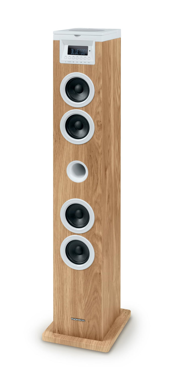 THOMSON Multimedia-Tower mit CD-Player, Bluetooth, weiss, DS121CD, weiss