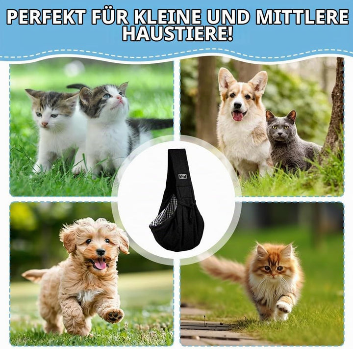 Hundetrage, Hundetragetuch, Umhängetasche für Haustiere, Hundetasche, Tragetasche Hund, Hunde Traget