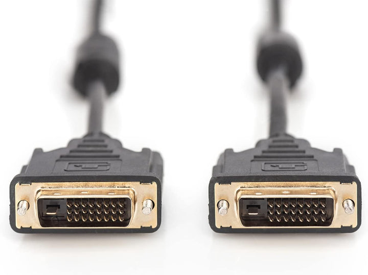 ASSMANN - DVI-Kabel - Dual Link - DVI-D (M) - DVI-D (M) - 10 m Full HD - DVI 24+1 - 2x Ferrit Filter