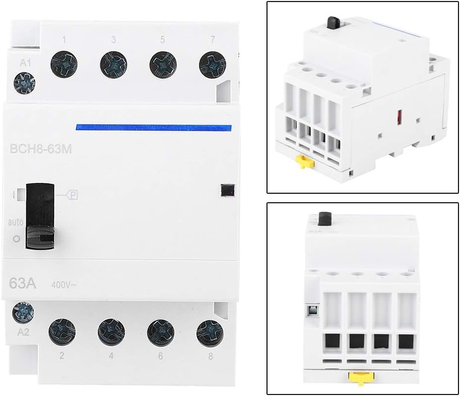 Haushalts-AC-Schütz, BCH8-63M 230 V 4P 63A Ultra-Energieeinsparung für die Haushaltsindustrie mit ma