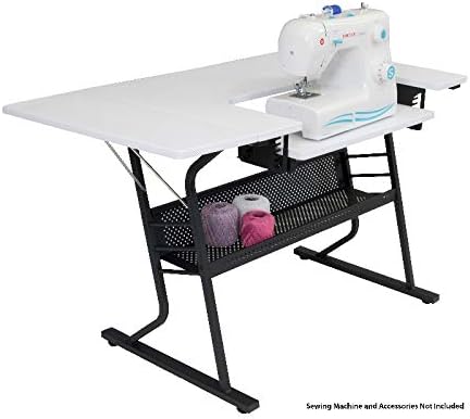 Sewing Online Hobbytisch Schwarz und Weiss