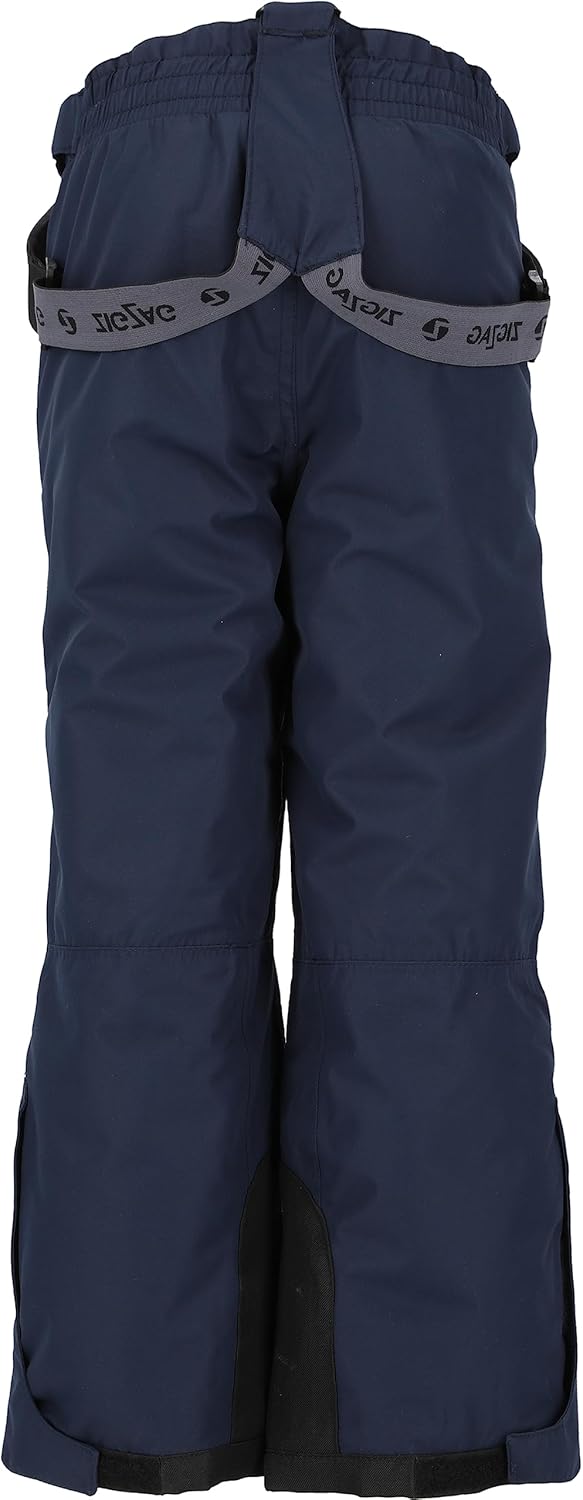 ZIGZAG Kinder Whistler Skihose 'Provo' mit 10.000 mm Wassersäule Robuste Skihose mit Hosenträgern un