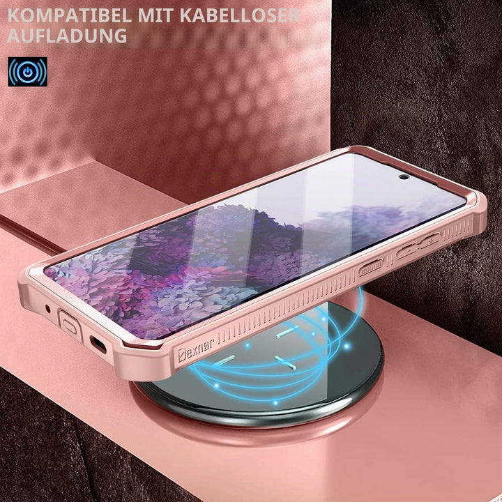 Dexnor Schutzhülle Kompatibel mit Samsung Galaxy S20+ Plus 5G, [Eingebauter Displayschutz und Stände