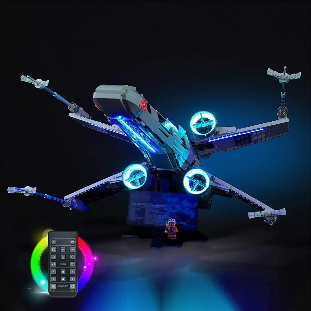 Fernbedienung Licht-Kit für Lego 75355 X-Wing Starfighter Spielzeug (Kein Lego-Modell), Led Beleucht