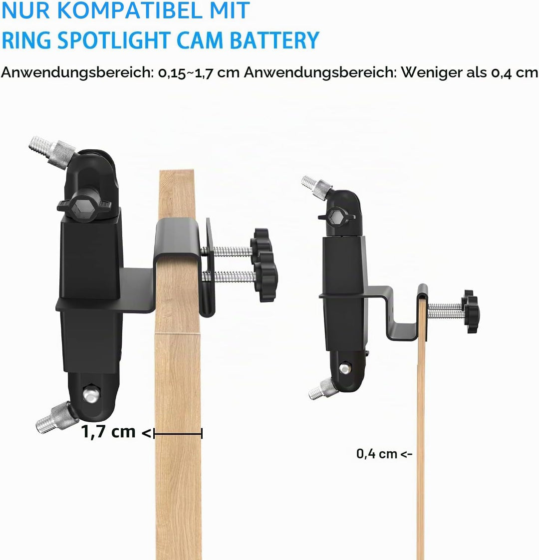 HOLACA 2-in-1 Universal-Dachrinnenhalterung Kamera Halterung Kompatibel mit Spotlight Kamera Plus/Pr