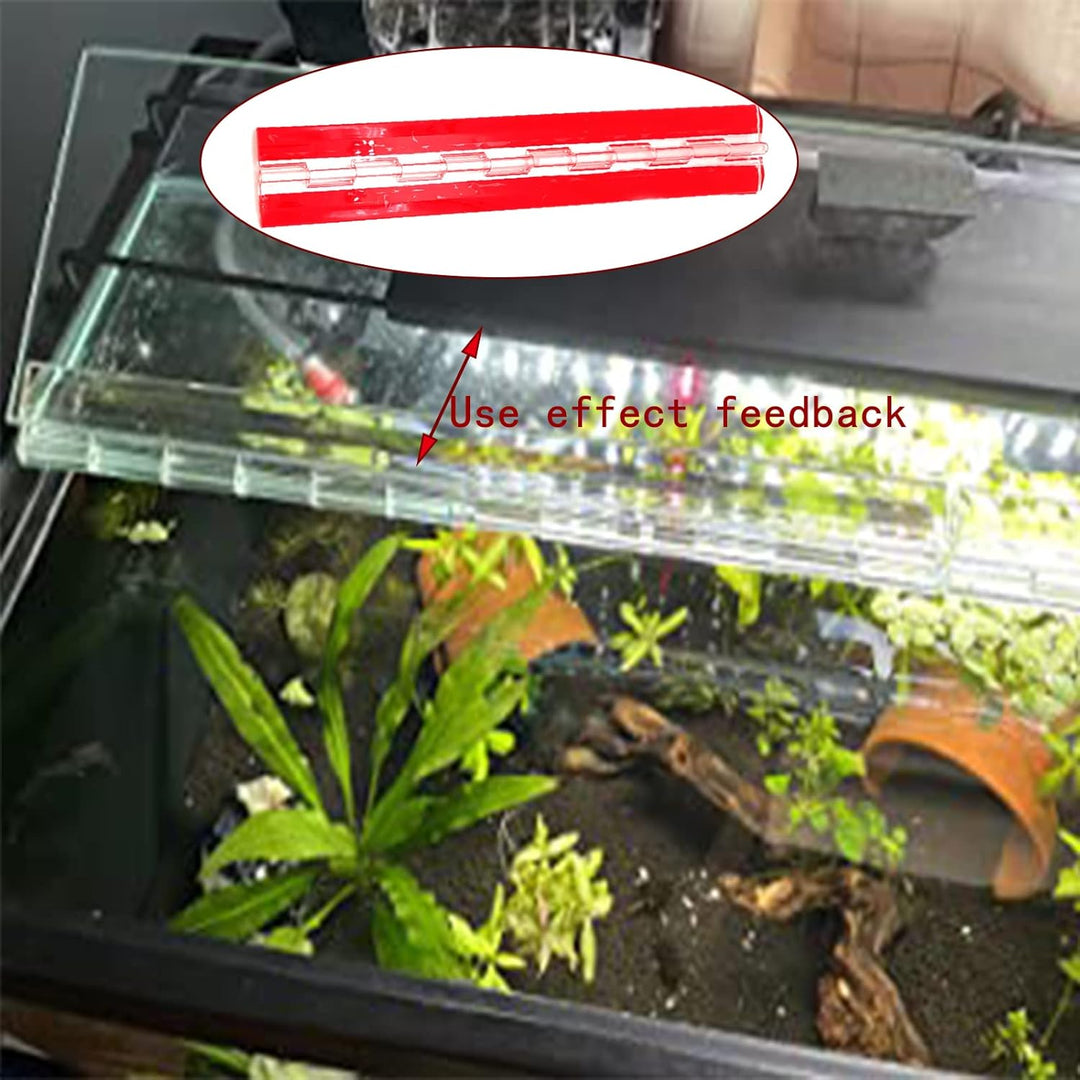 Acrylscharnier 300mm durchgehendes Klavierscharnier 1.18" Transparentes Kunststoff Acryl-Scharnier（S