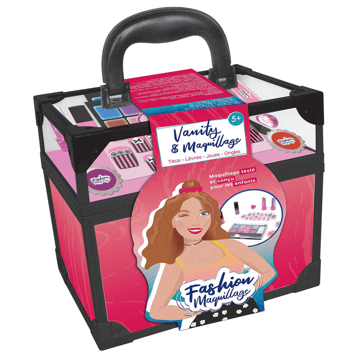 Beauty-Koffer - Make-up - 258009 - Rosa - Kunststoff - Spiel für Kinder - Nägel - Schönheit - Empfin