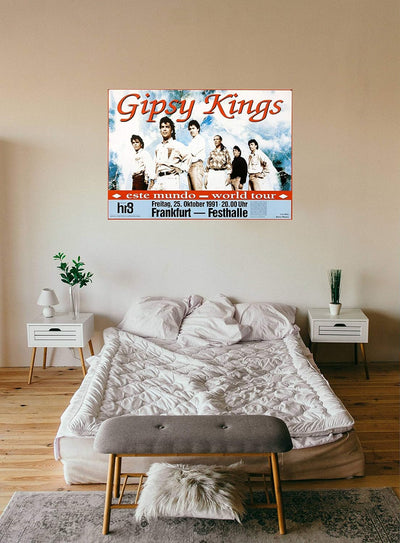 Gipsy Kings - Este Mundo, Frankfurt 1991 » Konzertplakat/Premium Poster | Live Konzert Veranstaltung