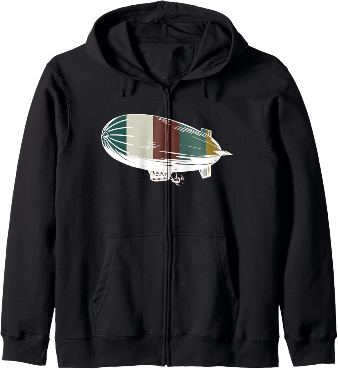Retro Luftschiff - Vintage Luftschiff / für Flugze Kapuzenjacke