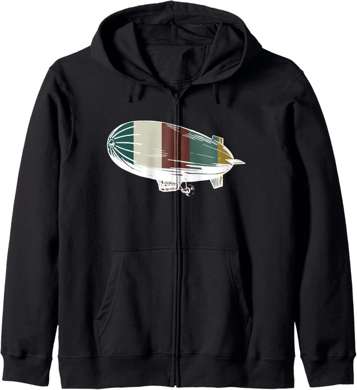 Retro Luftschiff - Vintage Luftschiff / für Flugze Kapuzenjacke