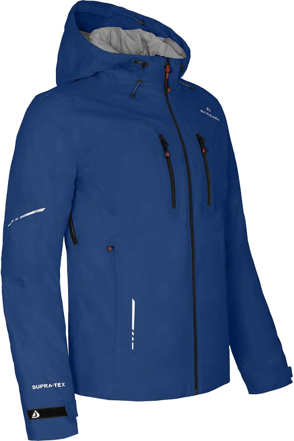 Bergson SKIEN THERMO | Herren Regenjacke, leicht wattiert, recycelt, 20000 mm Wassersäule - recycelt