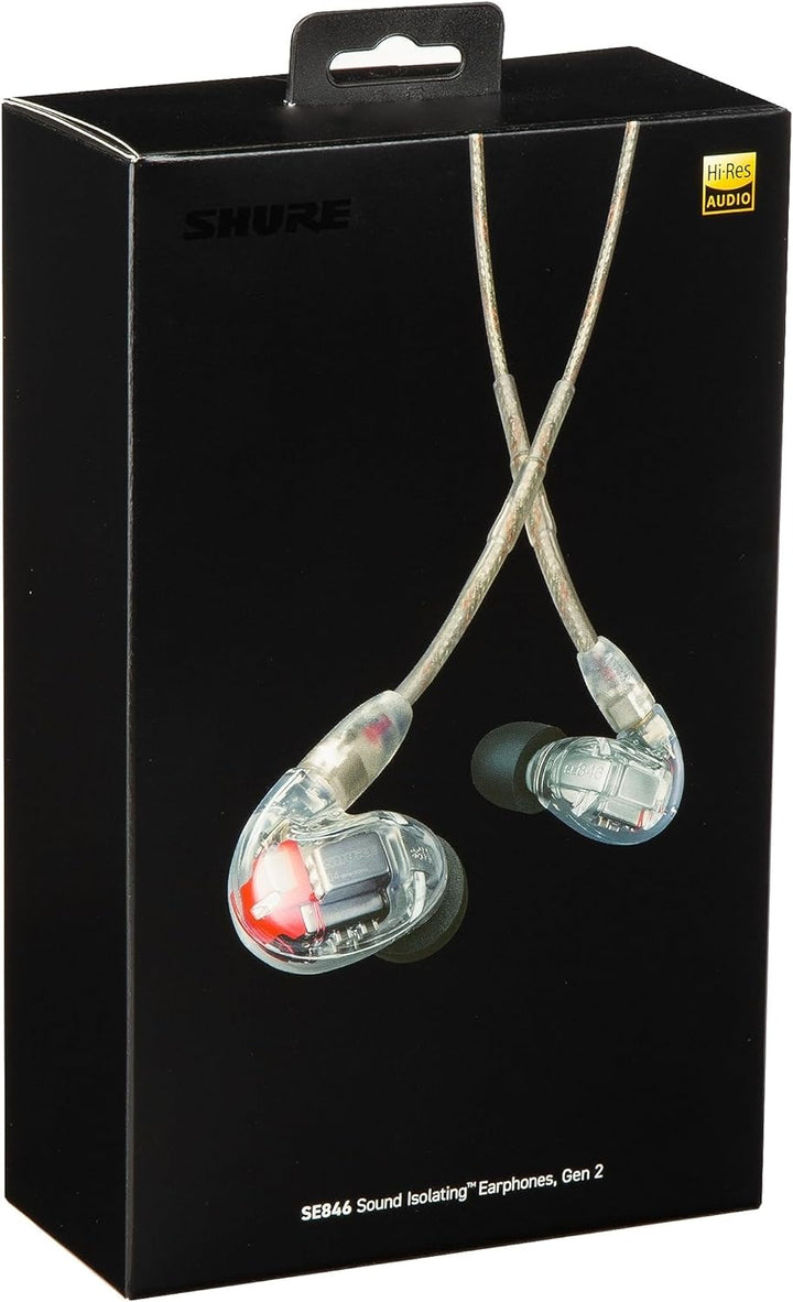 Shure SE846 Kabelgebundene Sound Isolating Ohrhörer, hochauflösender Klang, Vier Treiber, anpassbare