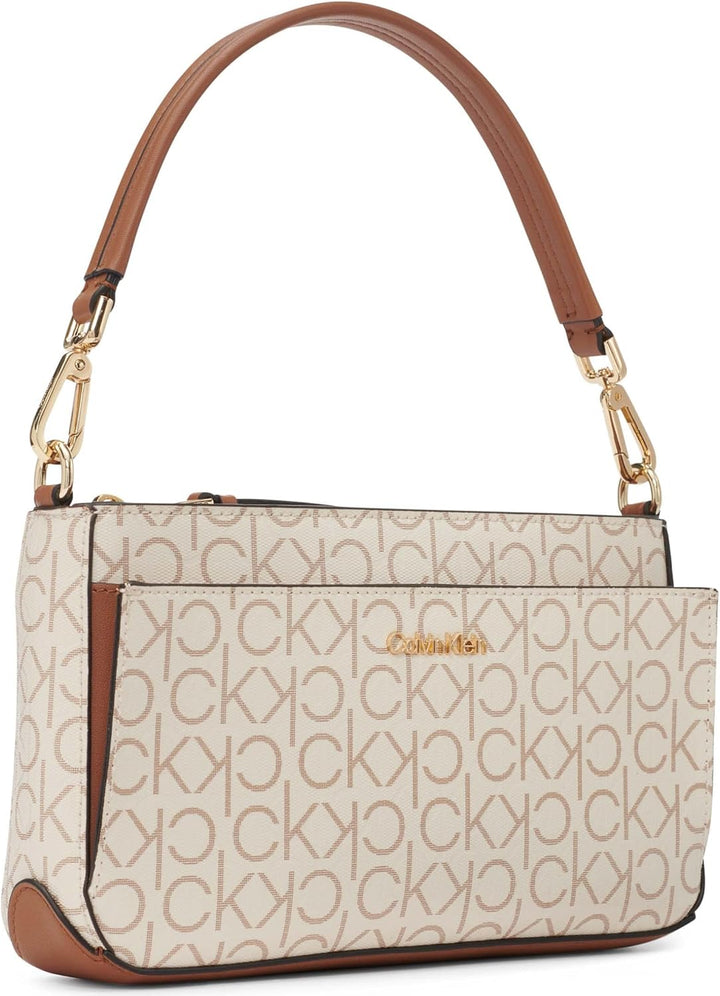 Calvin Klein Lucy Schultertasche mit Drei Fächern Calvin Klein Lucy Schultertasche mit drei Fächern