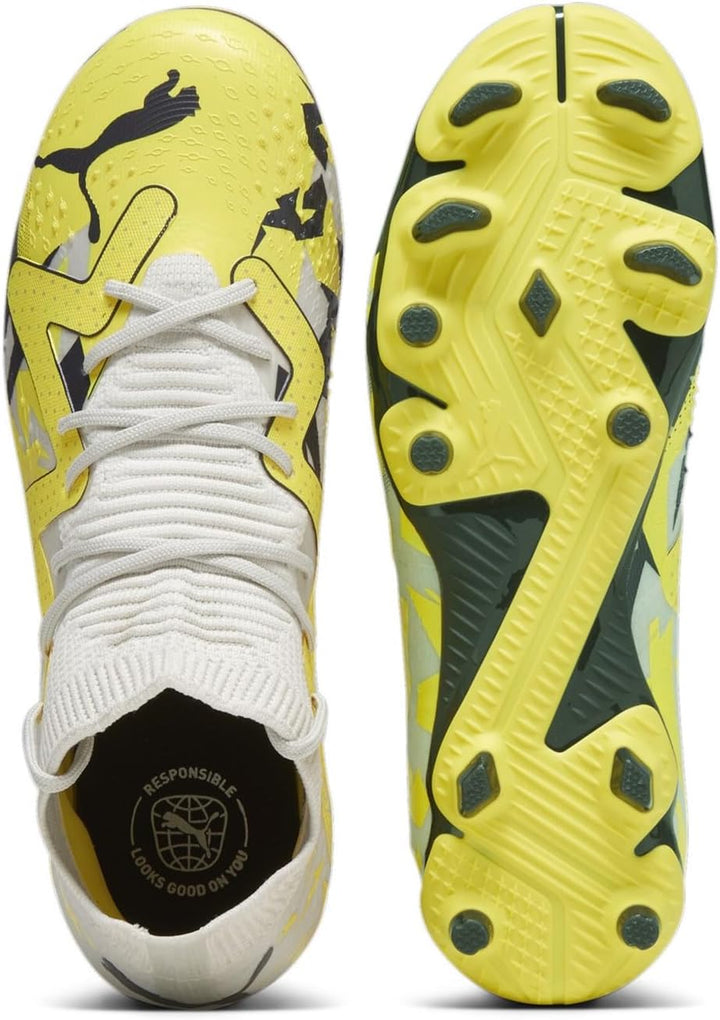 PUMA Unisex Kinder Future Match Fg/Ag Jr Fussballschuh, 32 EU Mehrfarbig Sedate Gray Asphalt Yellow