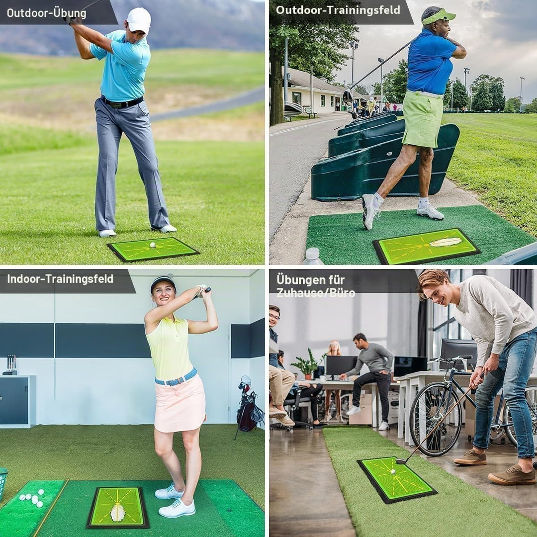 SWINGTEK Golfschwungmatte, robustes Pitchgabelbrett, 30,5 x 43,2 cm, Golf-Trainingsmatte für Schwung