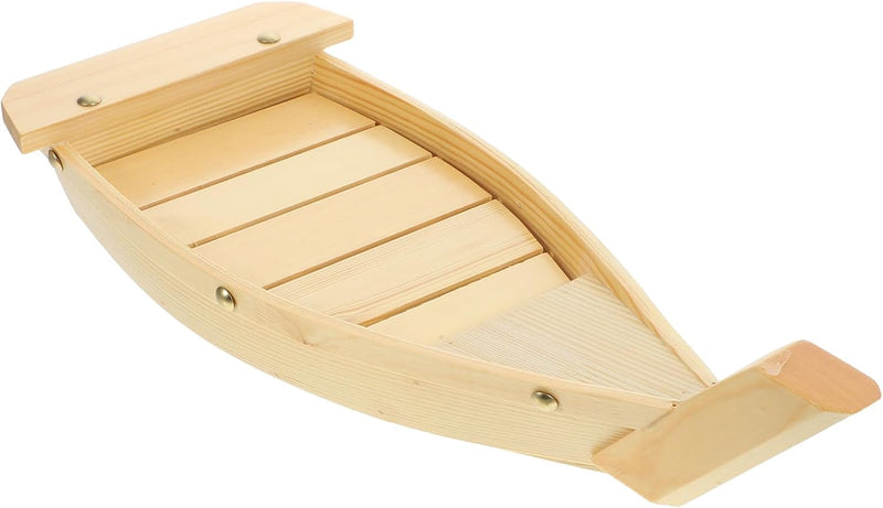 DOITOOL Holz Sushi Boot Sushi Teller Japanischen Stil Sushi Tablett für Home Restaurant