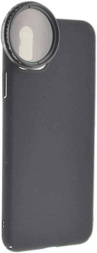 System-S ND Vario Filter 37mm Neutraldichtefilter Schwarz mit Hülle für iPhone 12 Pro Max