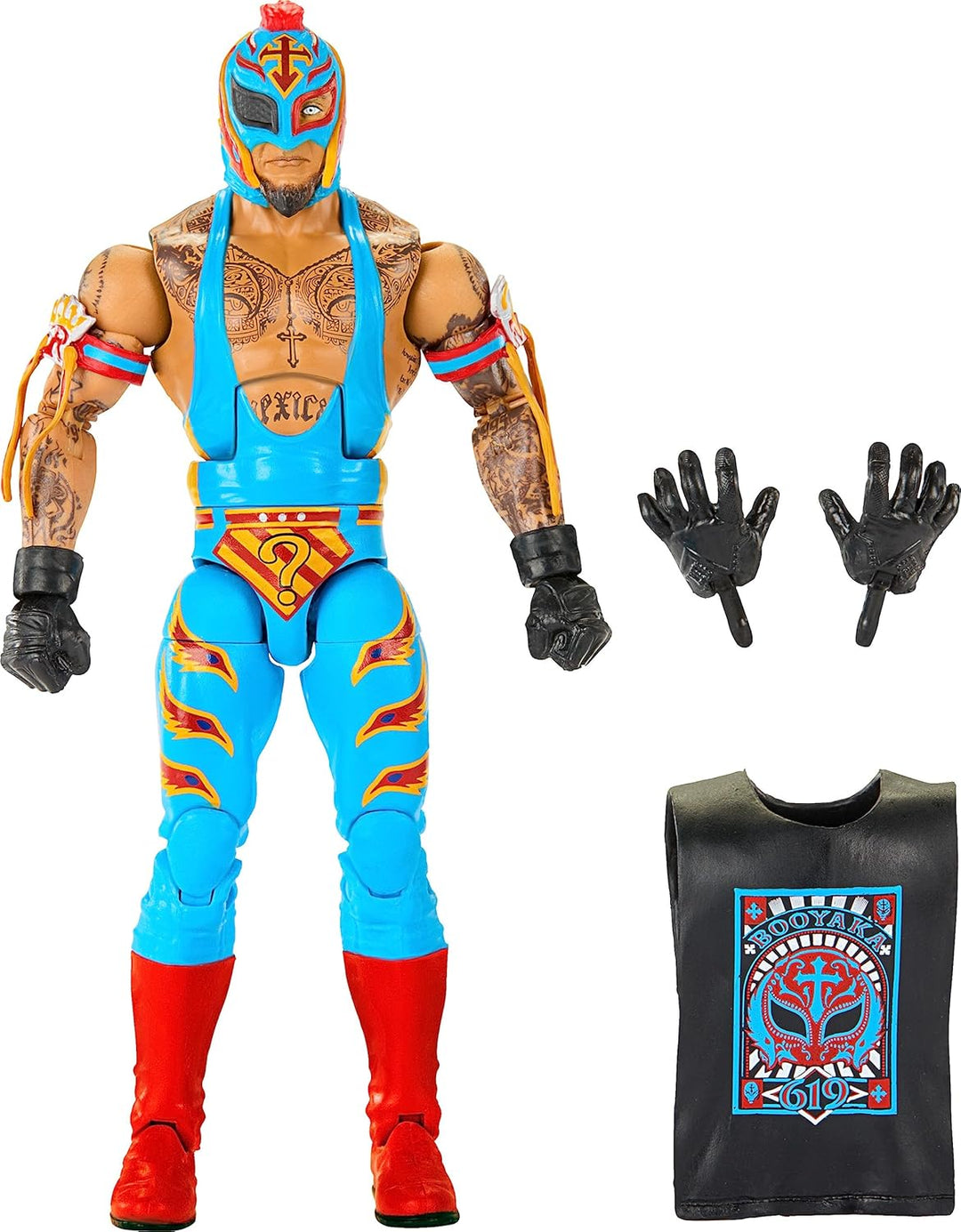 Mattel WWE Rey Mysterio Top Picks Elite Collection Actionfigur, Artikulation & lebensechte Details,