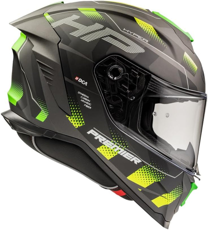 Premier Unisex-Adult Hyper Vollständiger Helm XS HP6 BM, XS HP6 BM