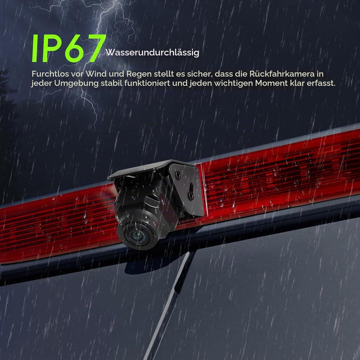 Rückfahrkamera für Peugeot Partner 2008-2020/Citroen Berlingo 2008-2020 Drittes Bremslicht Kamera mi