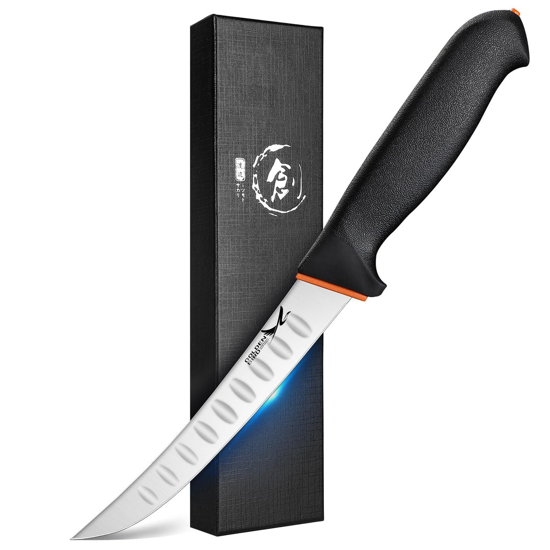 Golden Bird Ausbeinmesser profi, 15cm Fleischmesser mit ergonomischem Griff, Metzgermesser, Edelstah