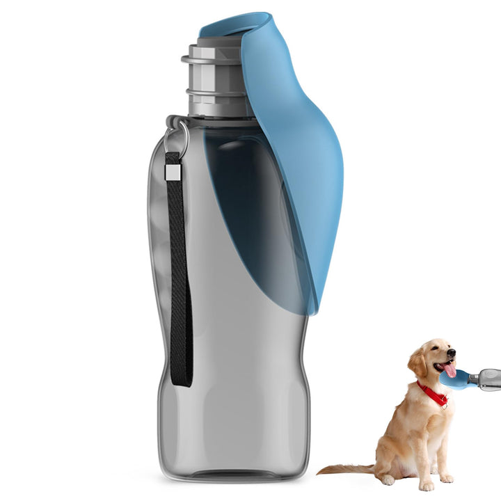 800ML Hunde Trinkflasche für Unterwegs, Auslaufsichere Wasserflasche für Hunde, Tragbare Haustier Hu