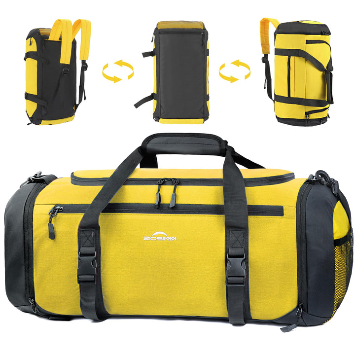 Sporttasche Herren + Rucksack-Funktion, Reisetasche Damen | Sporttasche Damen mit Schuhfach, Nassfac