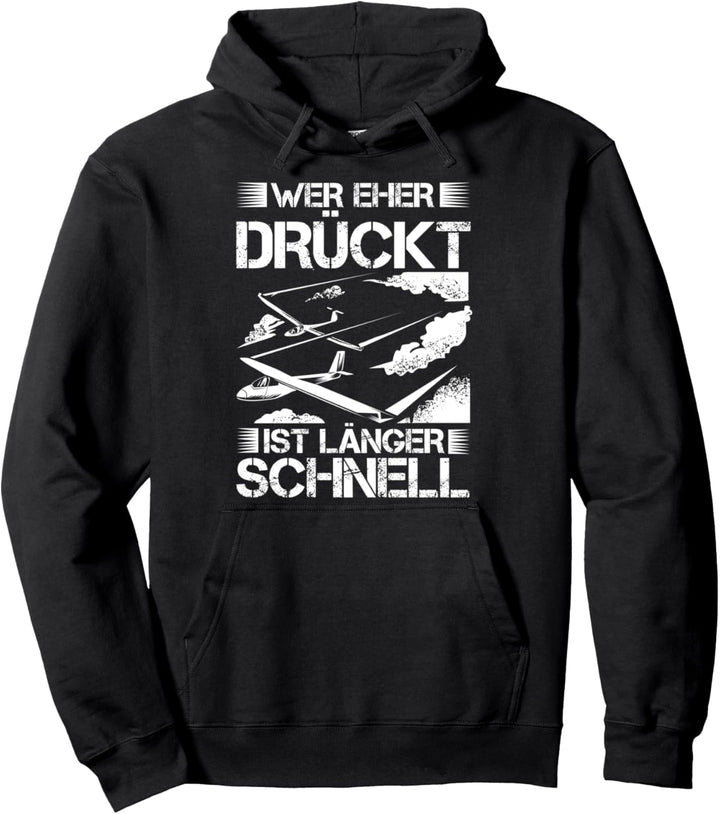 Segelflugzeug Deko Gleitflieger Gleitflugzeug Segelflug Pullover Hoodie