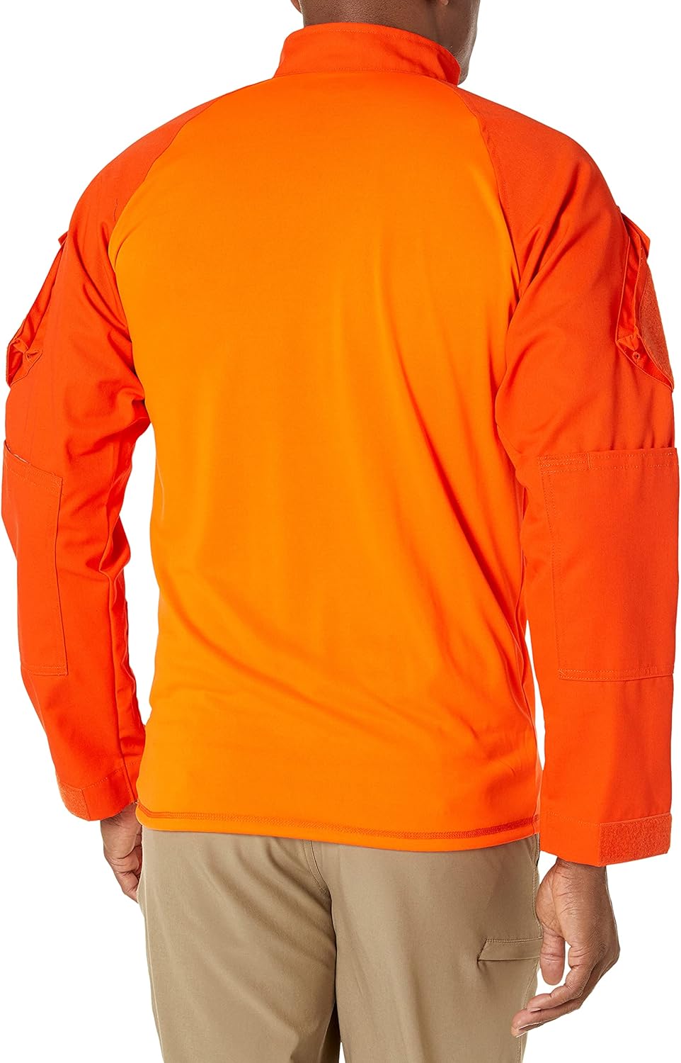 Tru-Spec Herren Hemd T.r.u 1/4 Zip Combat Shirt L Lang Orange, L Lang Orange
