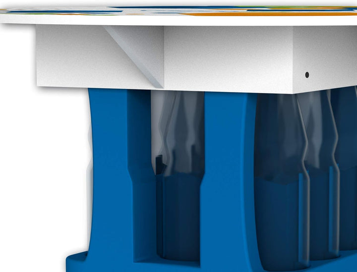 Vispronet Bierkastentisch - versch. Motive - Mobiler Aufsatz für Bierkästen - Witterungs- & UV-bestä