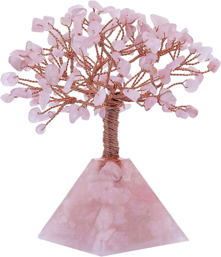 KYEYGWO Geld Baum auf Crystal Base Bonsai Skulptur Figur für Glück Reichtum Gesundheit 5.9"-6.3" hoc
