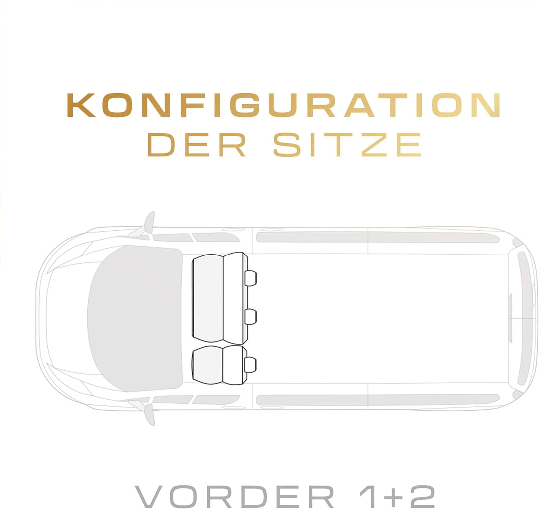 M MOTOS Personalisierte sitzbezüge auto für Volkswagen Transporter T5 2003-2015 Perfekt angepasste a